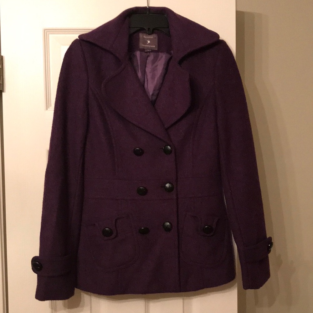 SOLD-Plum Peacoat